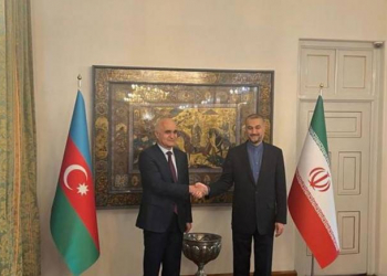 Şahin Mustafayev İranın xarici işlər naziri ilə görüşüb