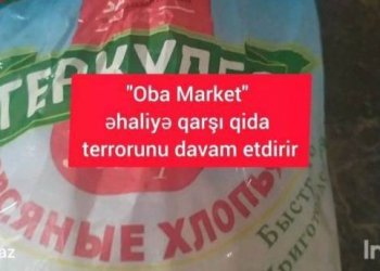 “Oba market” əhalini belə zəhərləyir - Foto, Video fakt