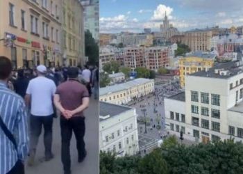 Moskvada dindarlar “Allah böyükdür!” şüarı ilə küçələrə çıxdılar - Video