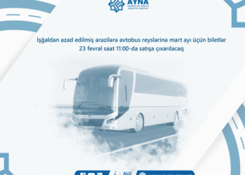 Qarabağa avtobus reyslərinə mart ayı üçün biletlər satışa çıxarılır