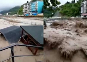 Türkiyədə sel suları Kastamonu şəhərinə ciddi ziyan vurdu - Video
