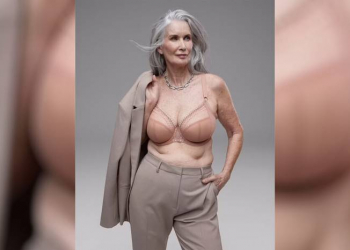 63 yaşlı model Marks & Spencer iç geyim reklamında rol alıb