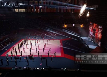 Bakıda bədii gimnastika üzrə Avropa çempionatının təntənəli açılış mərasimi olub